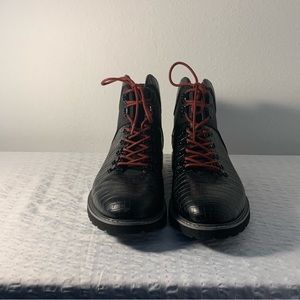 Guess Mens Black lace-up boot “faxon” size 12